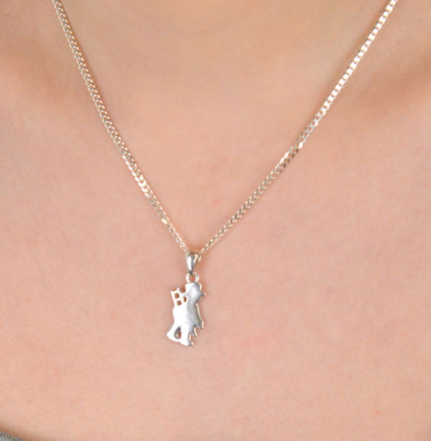 Srebrna zawieszka gładka blaszka kominiarz SP032s.jpg